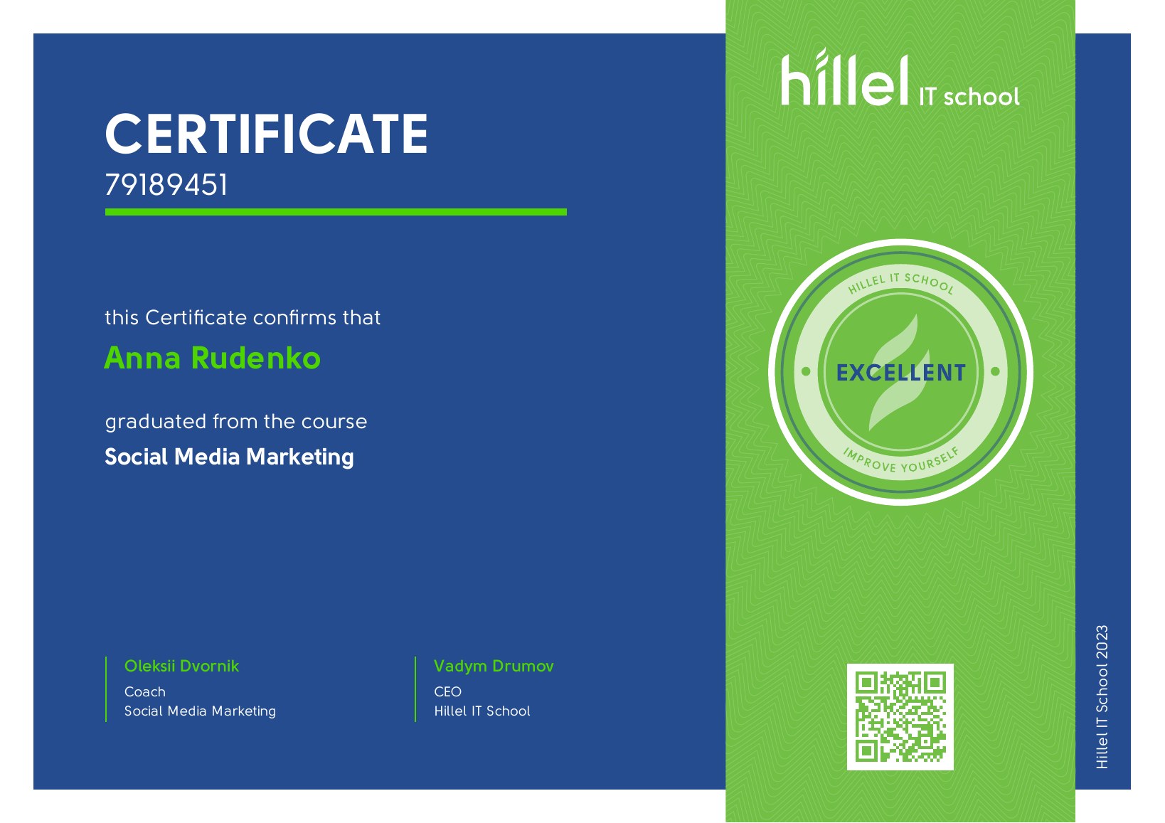 Social Media Marketing — Hillel IT School
